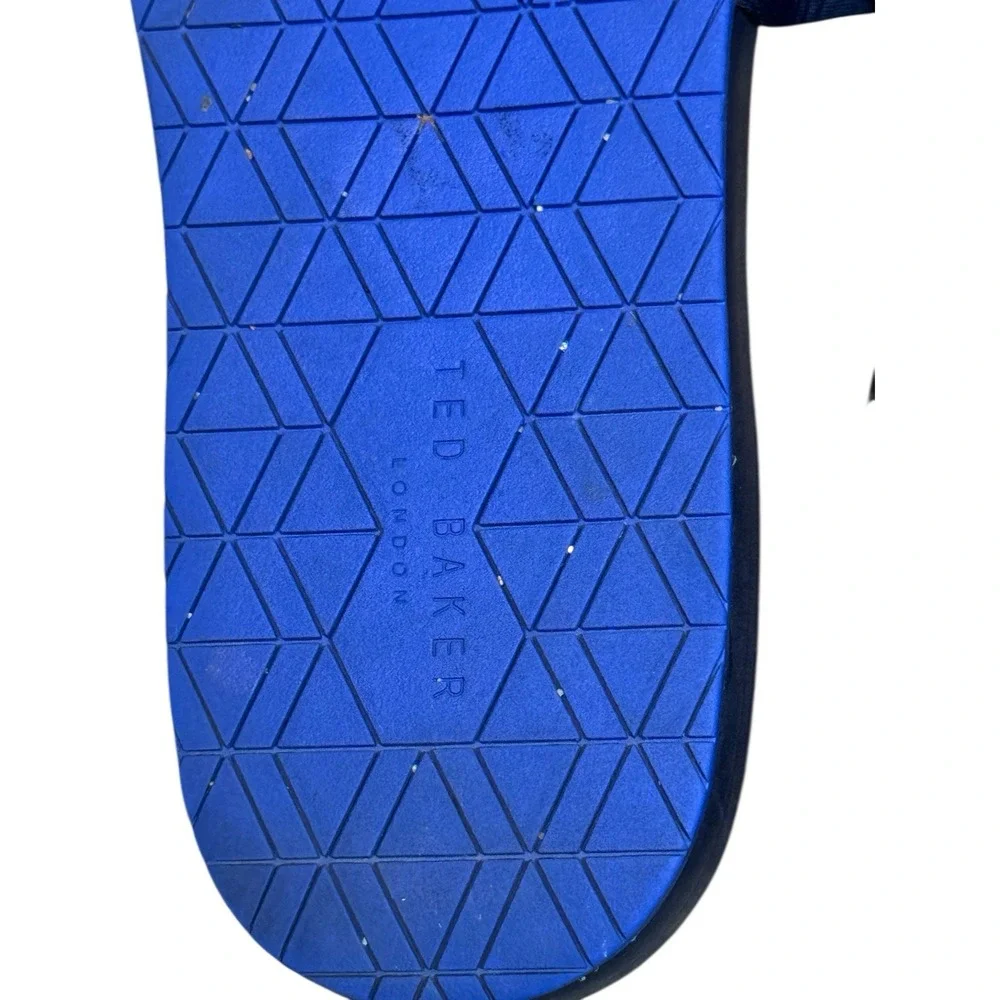 Ted Baker Men's Sauldi Slide Dark Blue Tropical‎ Summer Parrot Size 42 (9 US)